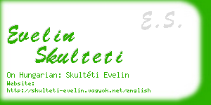 evelin skulteti business card