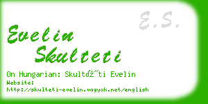 evelin skulteti business card